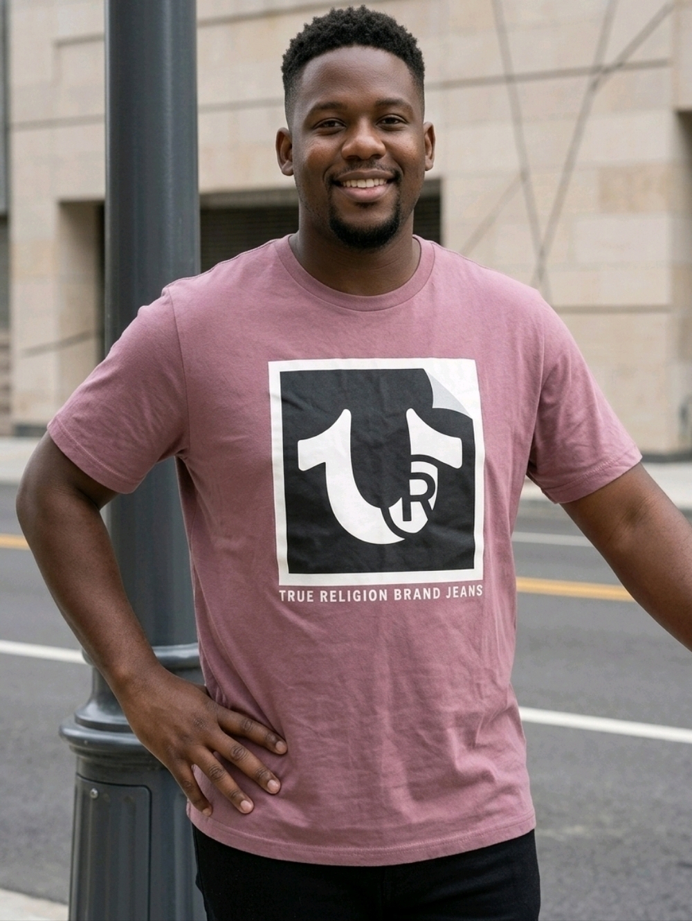 NWT True Religion Men's Grape Shake Peeling TM Tee ~sz XXL
